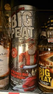 ビッグピート・クリスマスエディションのテイスティング・まさに真っ黒の煙突の煤！気分はサンタクロース！