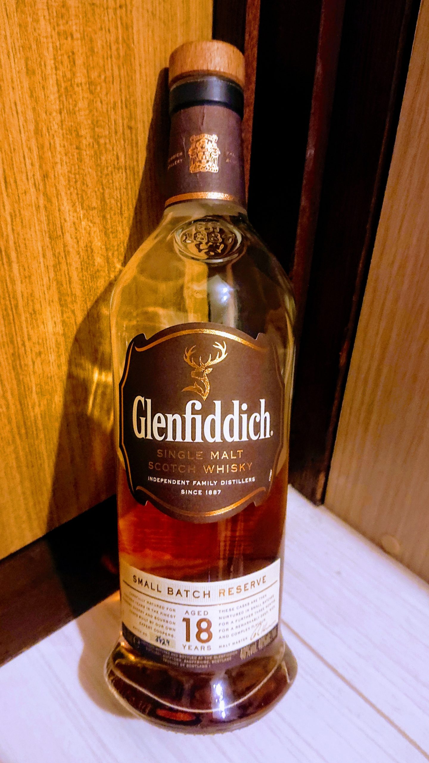 グレンフィデック１８年のテイスティング・世界で愛される、スコッチシングルモルトの偉大なる象徴！